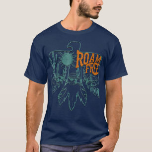 Western Boho Roam Free Thunderbird Native American T-Shirt