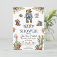 Western Boho Wild West Boy Baby Shower Party