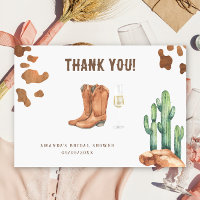 Western Boots & Bubbly Thank you Bridal shower