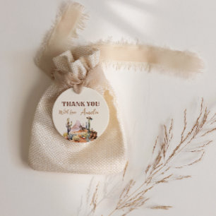 Western Boy A Little Cowboy Rustic Baby Shower Favour Tags