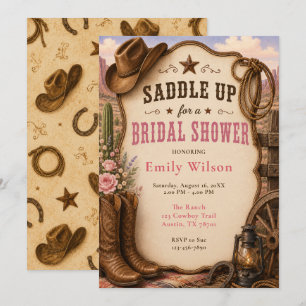 Western Bridal Shower Invitation