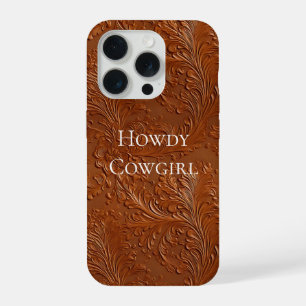 Western Brown Bohemian Art iPhone 15 Pro Case