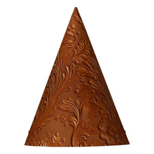Western Brown Bohemian Art Party Hat