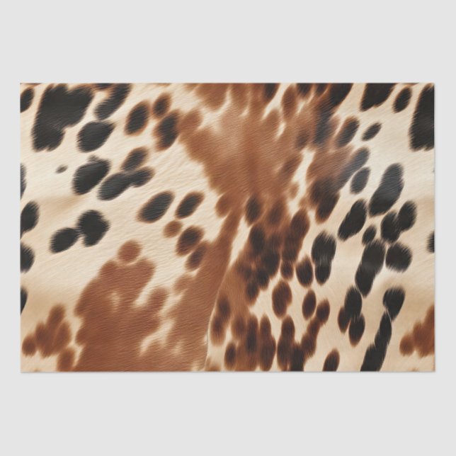 Western Brown Cowhide Tissue Paper (Front)