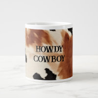Western Brown Cream Animal Cowhide