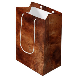Western Brown Howdy Cowboy Brown Medium Gift Bag