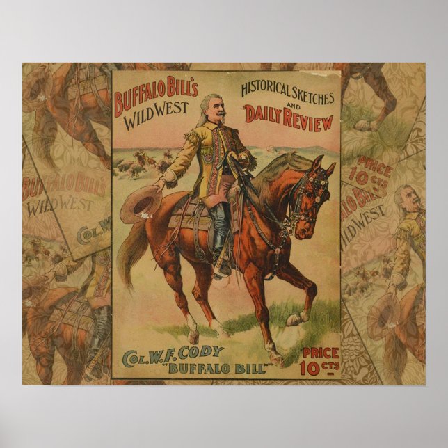 Western Buffalo Bill Wild West Poster (Front)