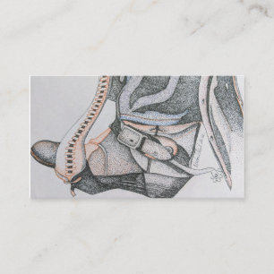 Western business cards, Cowboy boot business cards