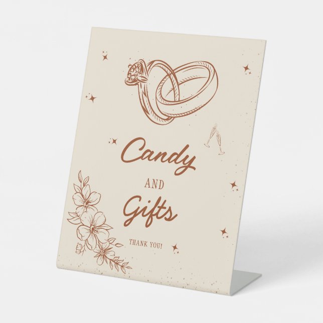 Western Cards and Gifts Bridal Shower Party Sign (Front)