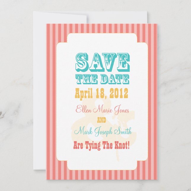 Western Carnival - Save The Date Coral (Front)