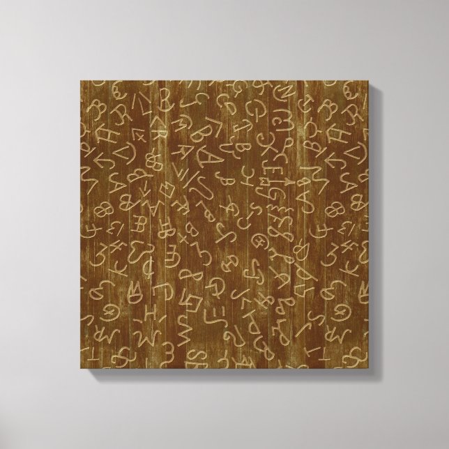 Western Cattle Brands Canvas Print (Front)