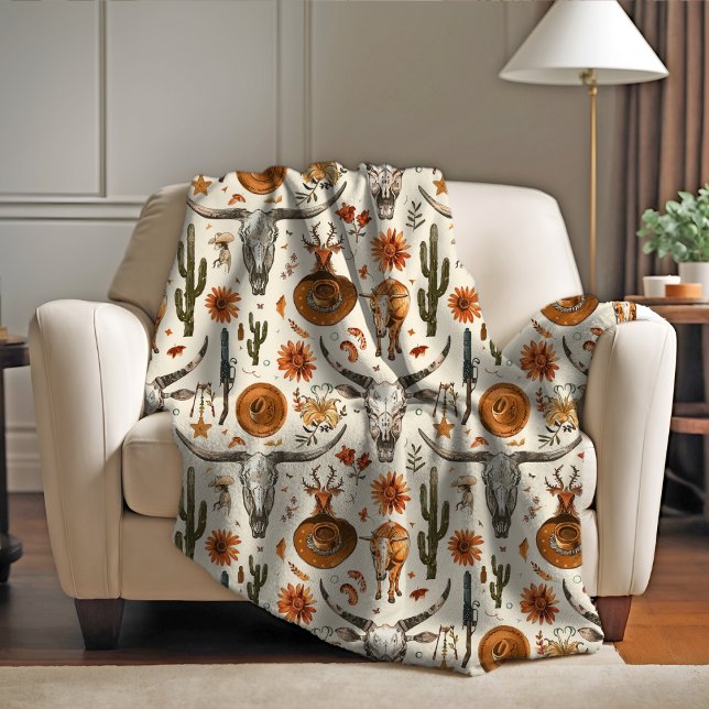 Western Chic Fleece Blanket (Creator Uploaded)
