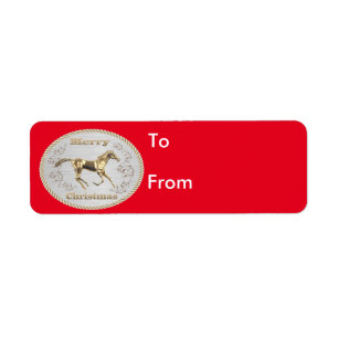 Western Christmas Belt Buckle