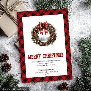 Western Christmas card cowboy country theme