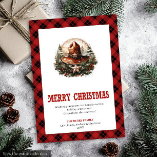 Western Christmas card with sheriff badge art
