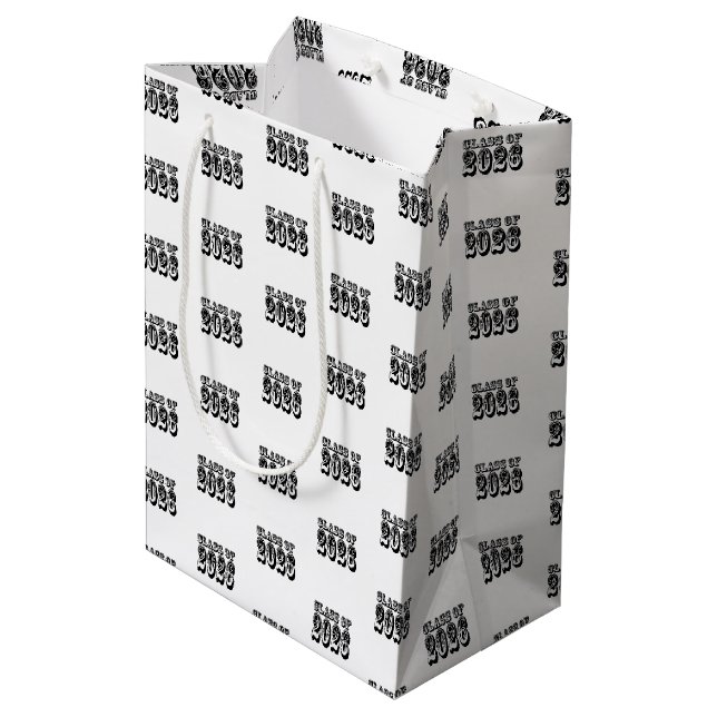 Western Class of 2026 Graduation Medium Gift Bag (Back Angled)