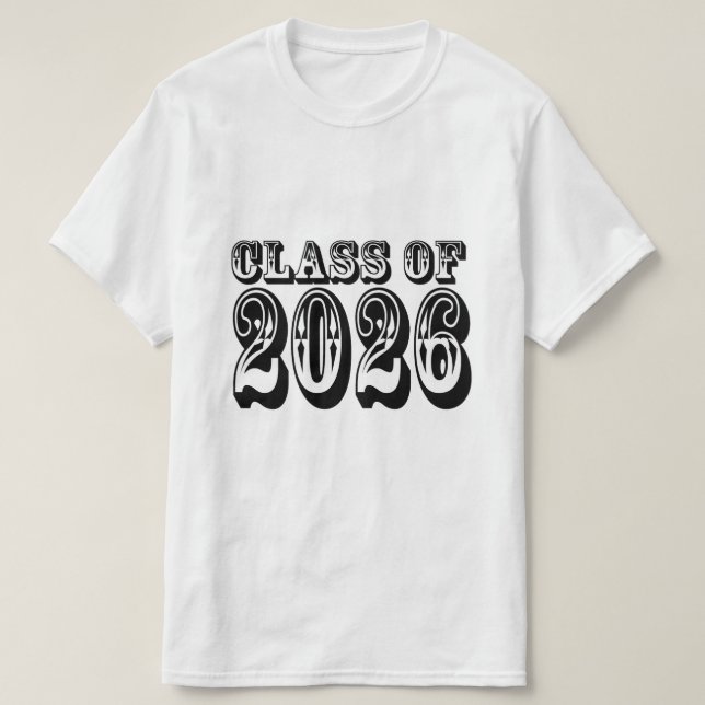 Western Class of 2026 Graduation T-Shirt (Design Front)