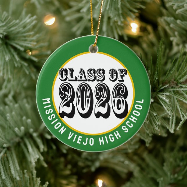 Western Class of 2026 Photo Graduation Ceramic Tree Decoration (Tree)