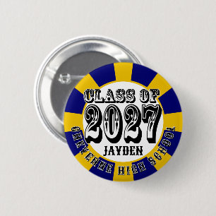 Western Class of 2027 Graduation 6 Cm Round Badge