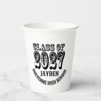 Western Class of 2027 Graduation Paper Cups