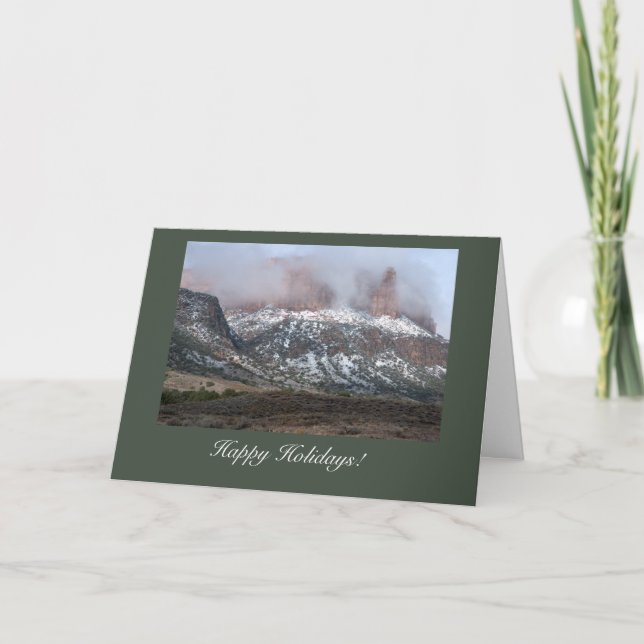 Western Colorado Holiday Card Template (Front)