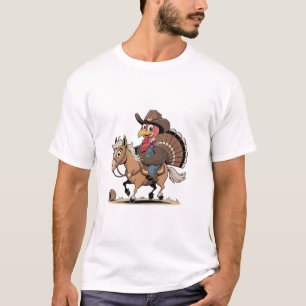 Western Cooked Turkey Thanksgiving Cowboy Cowgirl T-Shirt