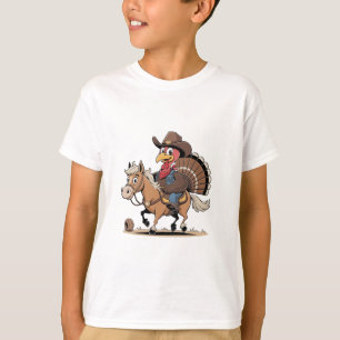 Western Cooked Turkey Thanksgiving Cowboy Cowgirl  T-Shirt