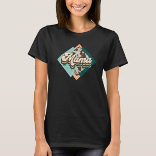 Western Country Boho Mama Cowhide Turquoise Wester T-Shirt