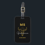Western Country Cowboy Monogram Best Man Groomsmen Luggage Tag<br><div class="desc">Personalised gifts for groomsmen and best man with old western cowboy theme. Decorated with cowboy hat with vintage western font. Text and colour are editable using the Design Tool to fit your occasion. Get this customise gift for wedding,  bachelor party,  engagement party or any other special occasions.</div>