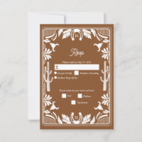 Western Country Cowboy Rustic Wedding Brown