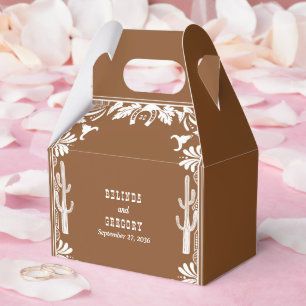 Western Country Cowboy Rustic Wedding Welcome Favour Box