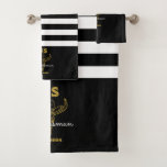 Western Country Cowboy Wedding Monogram Groomsmen Bath Towel Set<br><div class="desc">Personalised gifts for groomsmen and best man with old western cowboy theme. Decorated with cowboy hat with vintage western font. Text and colour are editable using the Design Tool to fit your occasion. Get this customise gift for wedding,  bachelor party,  engagement party or any other special occasions.</div>