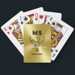 Western Country Cowboy Wedding Monogram Groomsmen Playing Cards<br><div class="desc">Personalised gifts for groomsmen with old western cowboy theme. Decorated with cowboy hat with vintage western font. Text and colour are editable using the Design Tool to fit your occasion. Get this customise gift for wedding,  bachelor party,  engagement party or any other special occasions.</div>