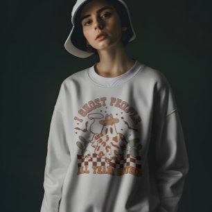 Western Country Cowgirl Funny Halloween Ghost Sweatshirt