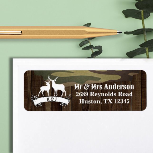 Western Country Deer The Hunt Is Over Wedding (Western Country Deer The Hunt Is Over Wedding Label)