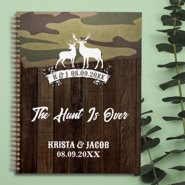 Western Country Deer The Hunt Is Over Wedding  Planner (Western Country Deer The Hunt Is Over Wedding Planner)