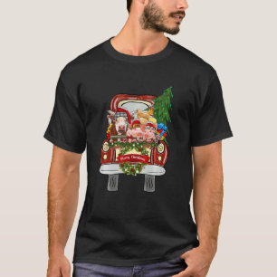 Western Country Farm Animals Merry Xmas Cows Pigs T-Shirt