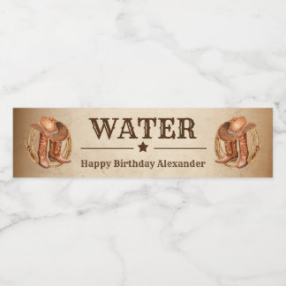 Western Country Food and Beverage Label Set