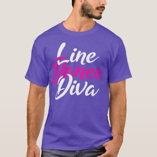 Western Country Line Dancing Diva Women Gift Line T-Shirt