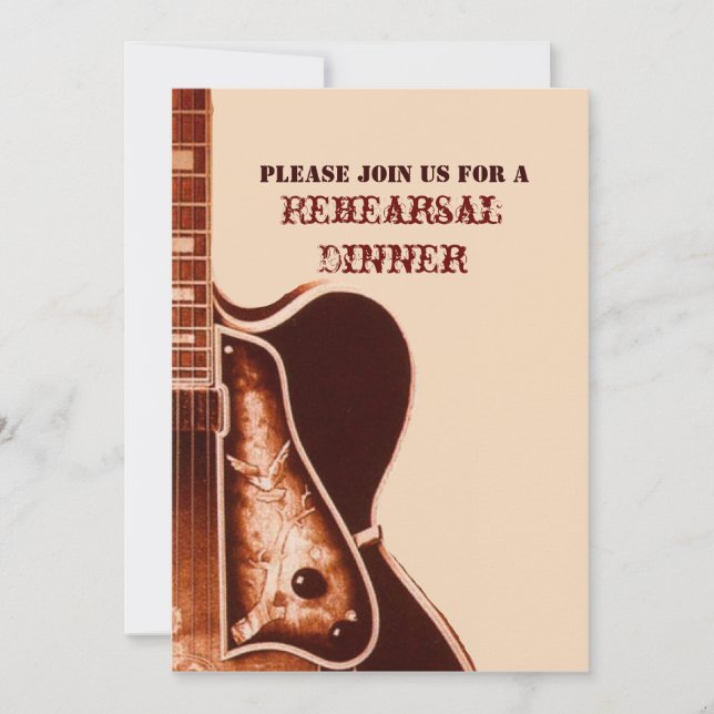 Western Country Rehearsal Dinner  Invitation (Front)