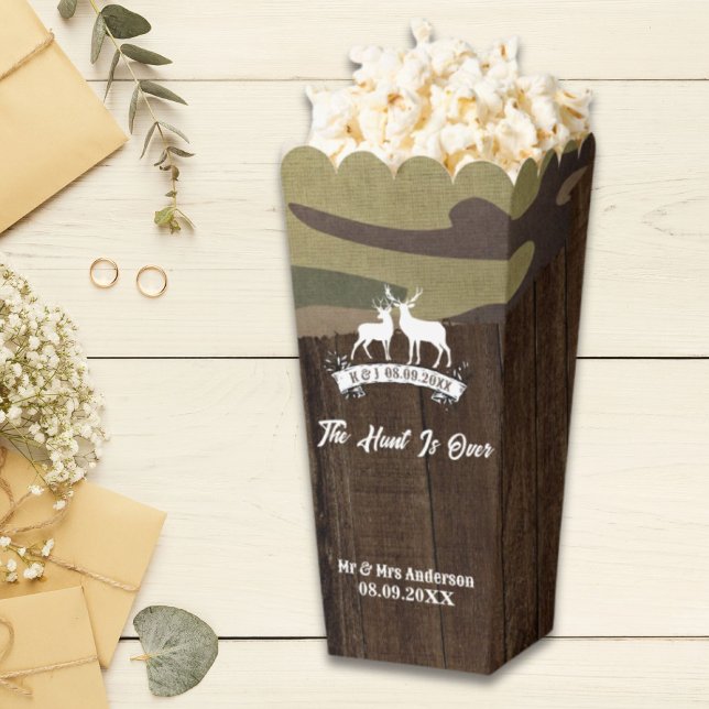 Western Country The Hunt Is Over Deer Wedding  Favour Box (Western Country The Hunt Is Over Deer Wedding Favor Boxes)