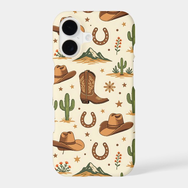 Western country theme with cactus (Back)