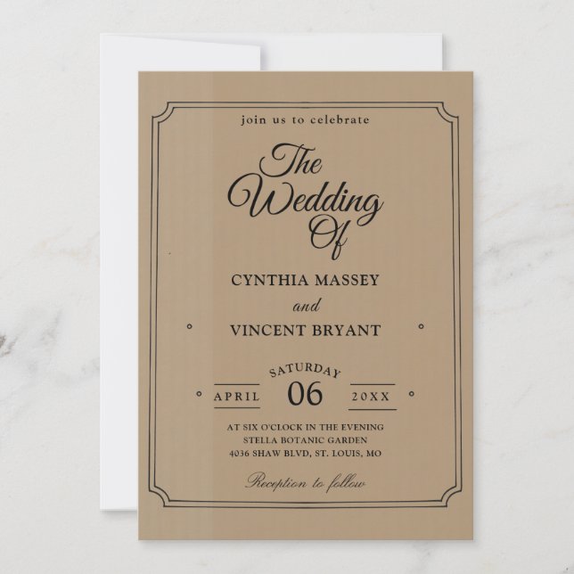 western country wedding invitations (Front)