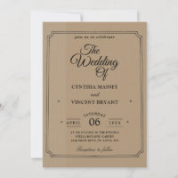 western country wedding invitations