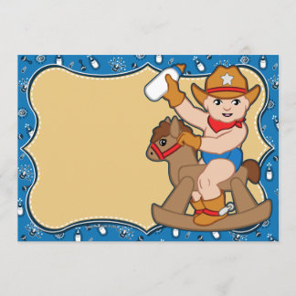 Western Cowboy Baby Shower Invitations