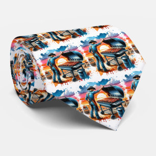 Western Cowboy BBQ Pit and Cook  Tie