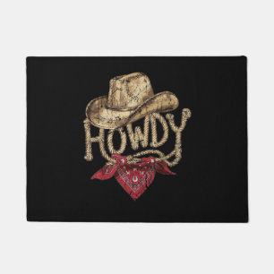 Western Cowboy Birthday Party Doormat