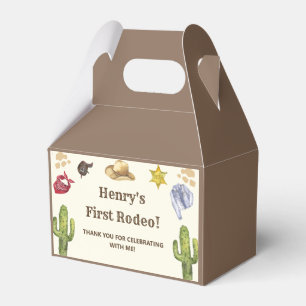 Western Cowboy Birthday Party Favor Box