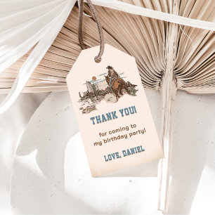  Western Cowboy Birthday Party  Gift Tags