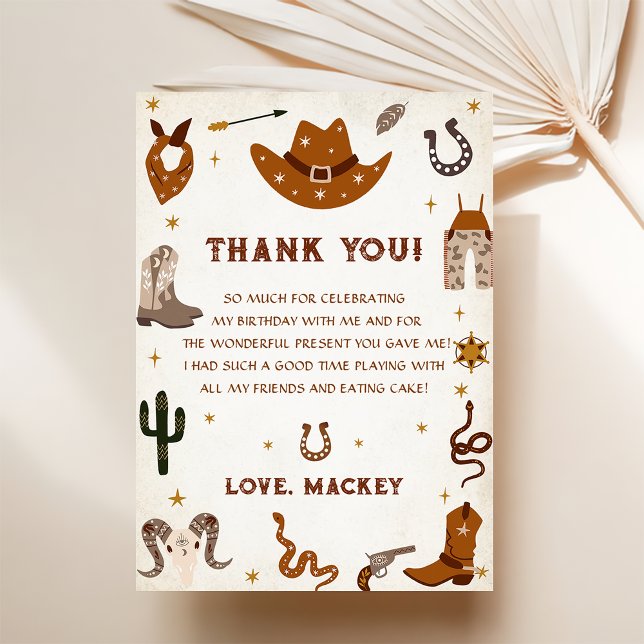 Western Cowboy Birthday Party Invitation (Creator Uploaded)